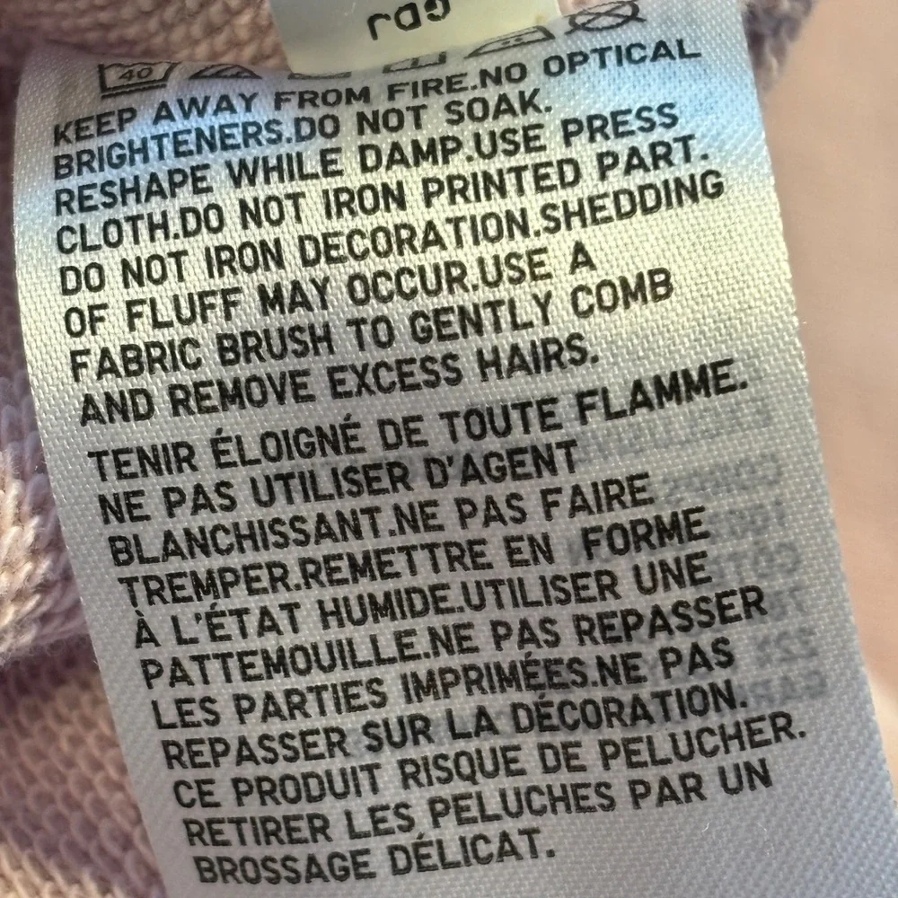 Uniqlo UT Disney Bambi Thumper Sketchbook Oversized Crewneck Lilac XL - Picture 5 of 11